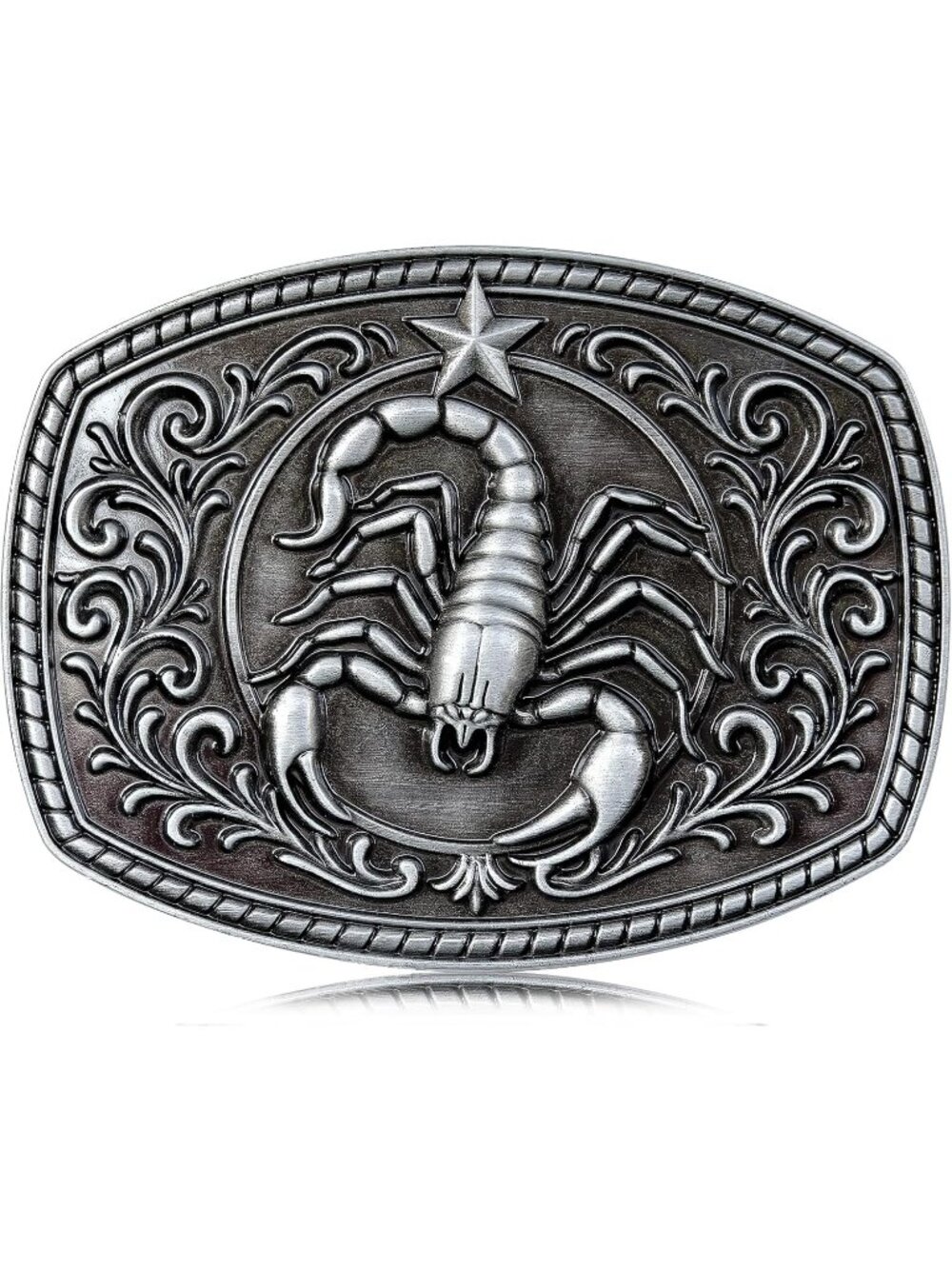 Men Scorpion Silver Imported Large Cowboy Belt Buckle for Men Women
